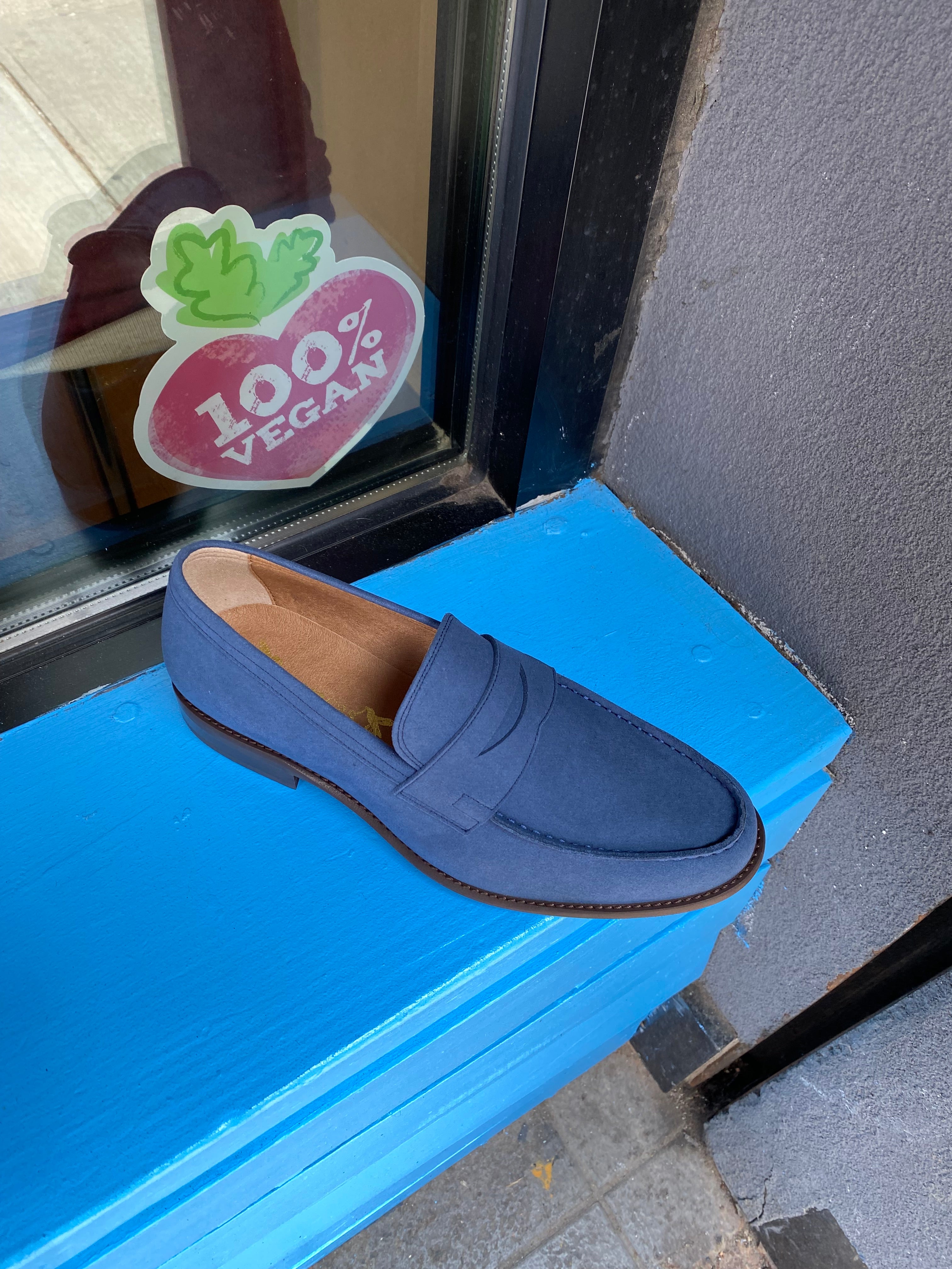 Anthony Loafer in Blue Suede from Novacas