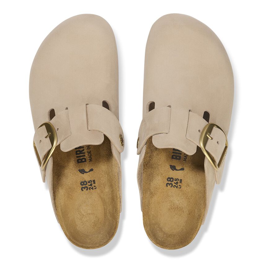 Birkenstock - Boston Leather Big Buckle Sandcastle