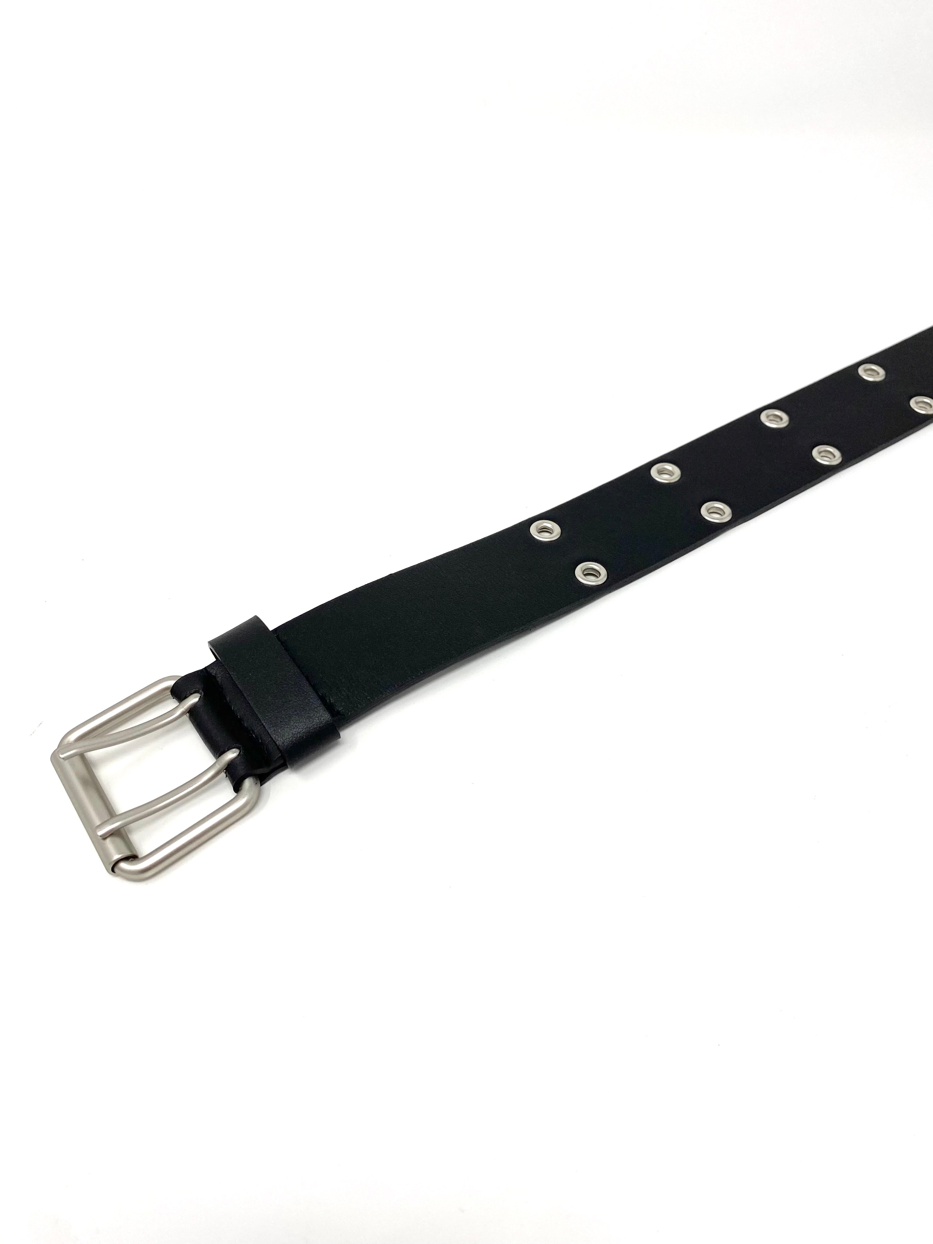 Cherie Grommet Belt in Black from Novacas