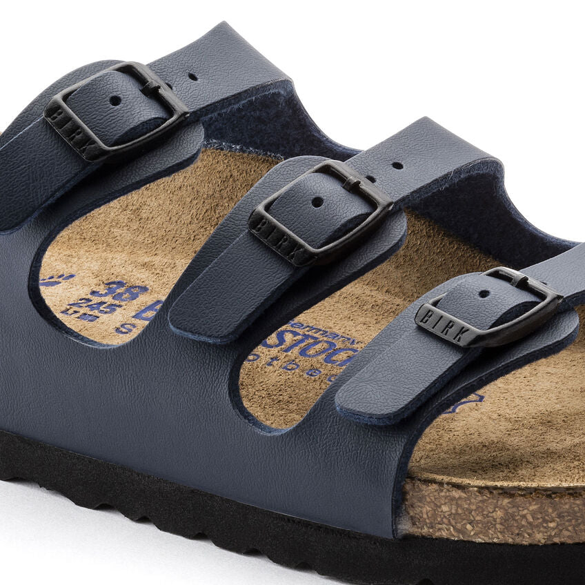 BIRKENSTOCK FLORIDA SOFT FOOTBED - BLACK OILED LEATHER