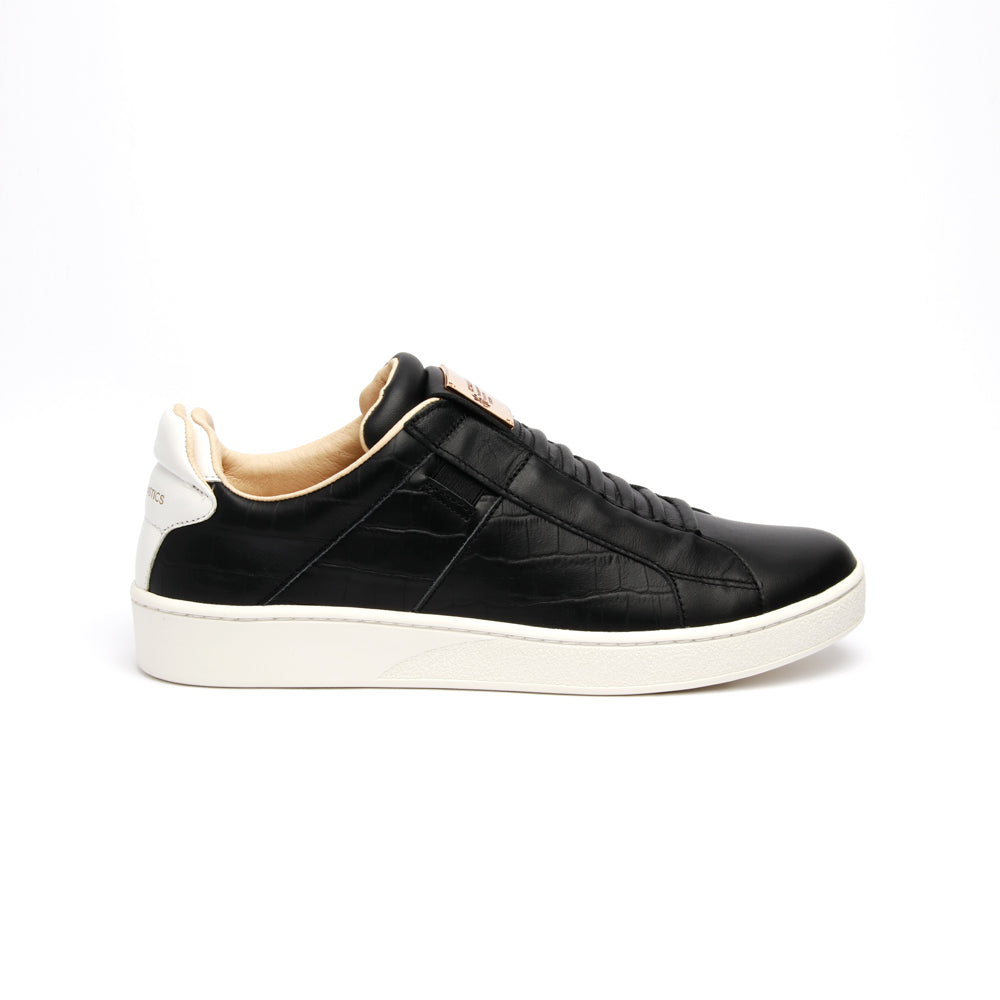 Men's Icon SBI Black White Leather Sneakers 02583-990