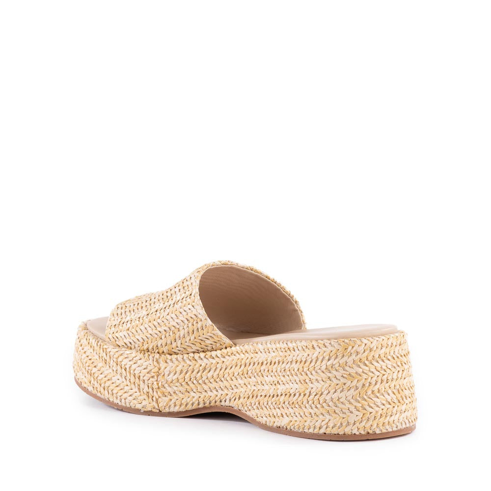 Driftwood Slide in Natural Raffia from BC Footwear