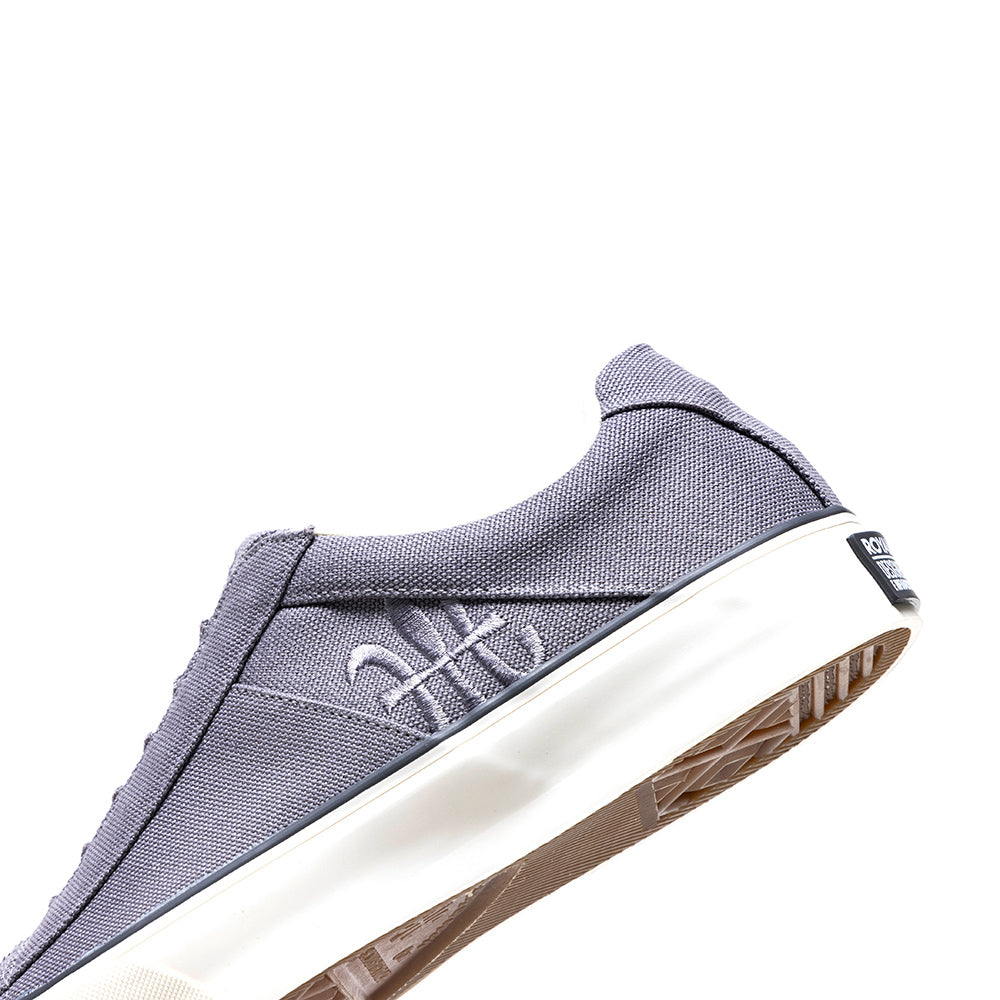 Men's Icon V Gray Canvas Sneakers 00432-888