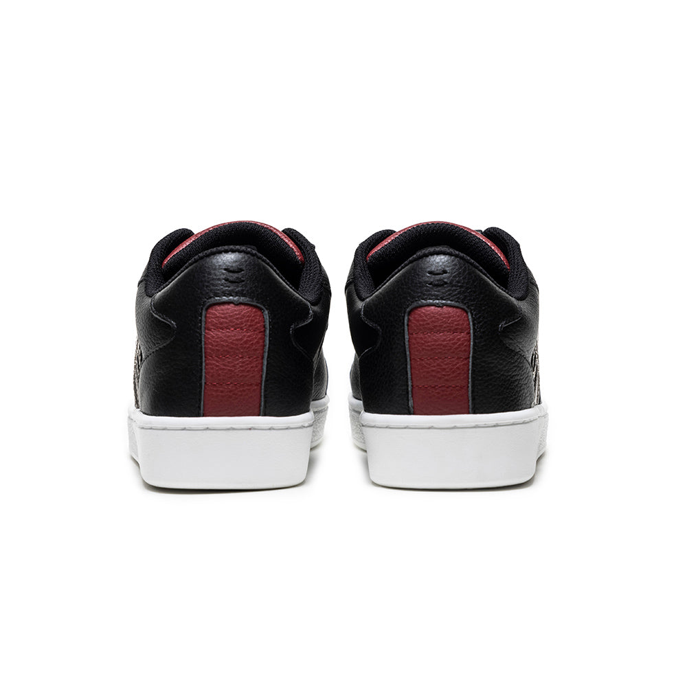 Men's Adelaide Black Red Leather Sneakers 02622-981