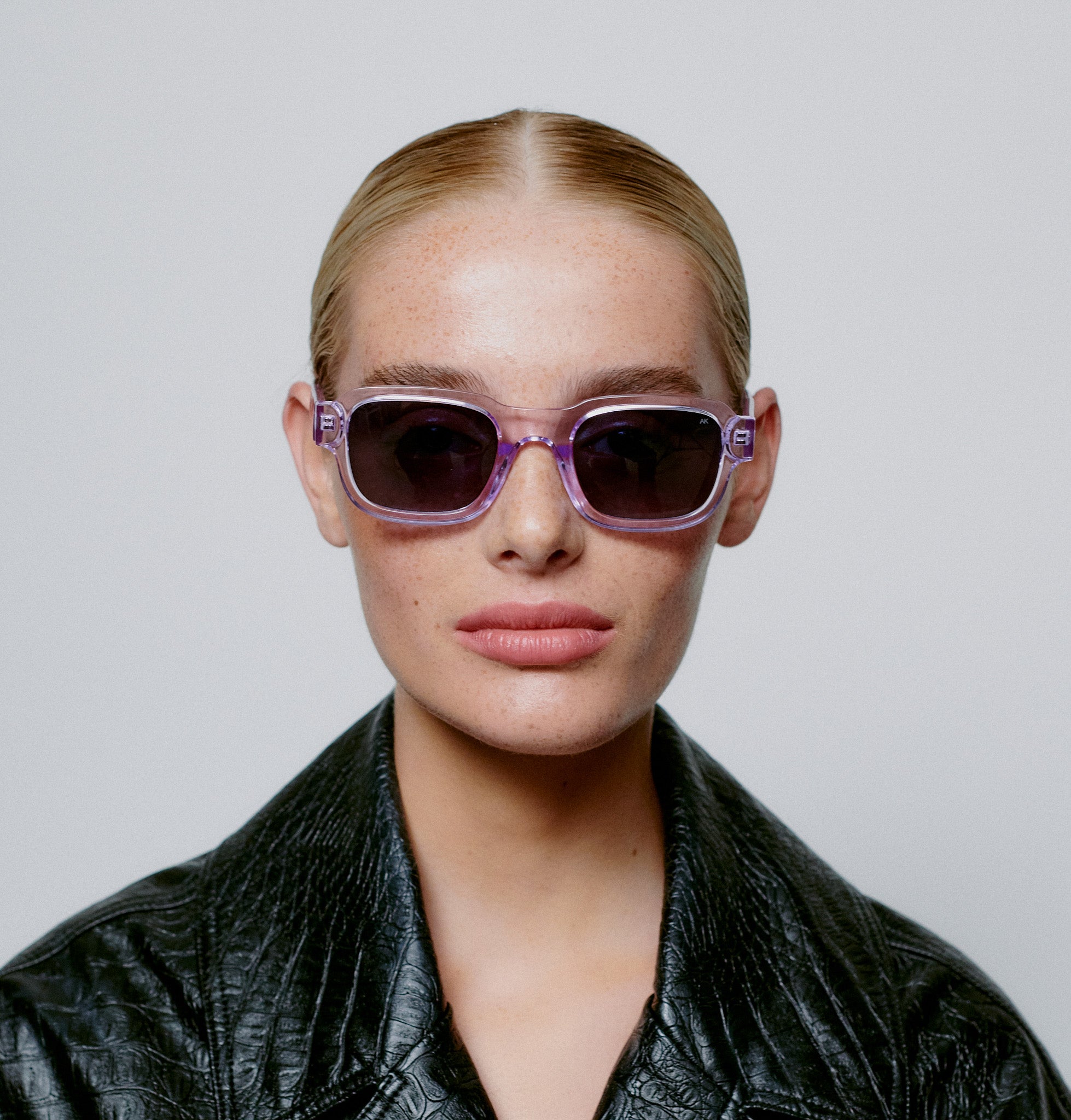 Halo Sunglasses in Lavender Transparent from A. Kjaerbede