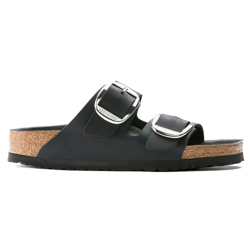 BIRKENSTOCK ARIZONA BIG BUCKLE - BLACK OILED LEATHER