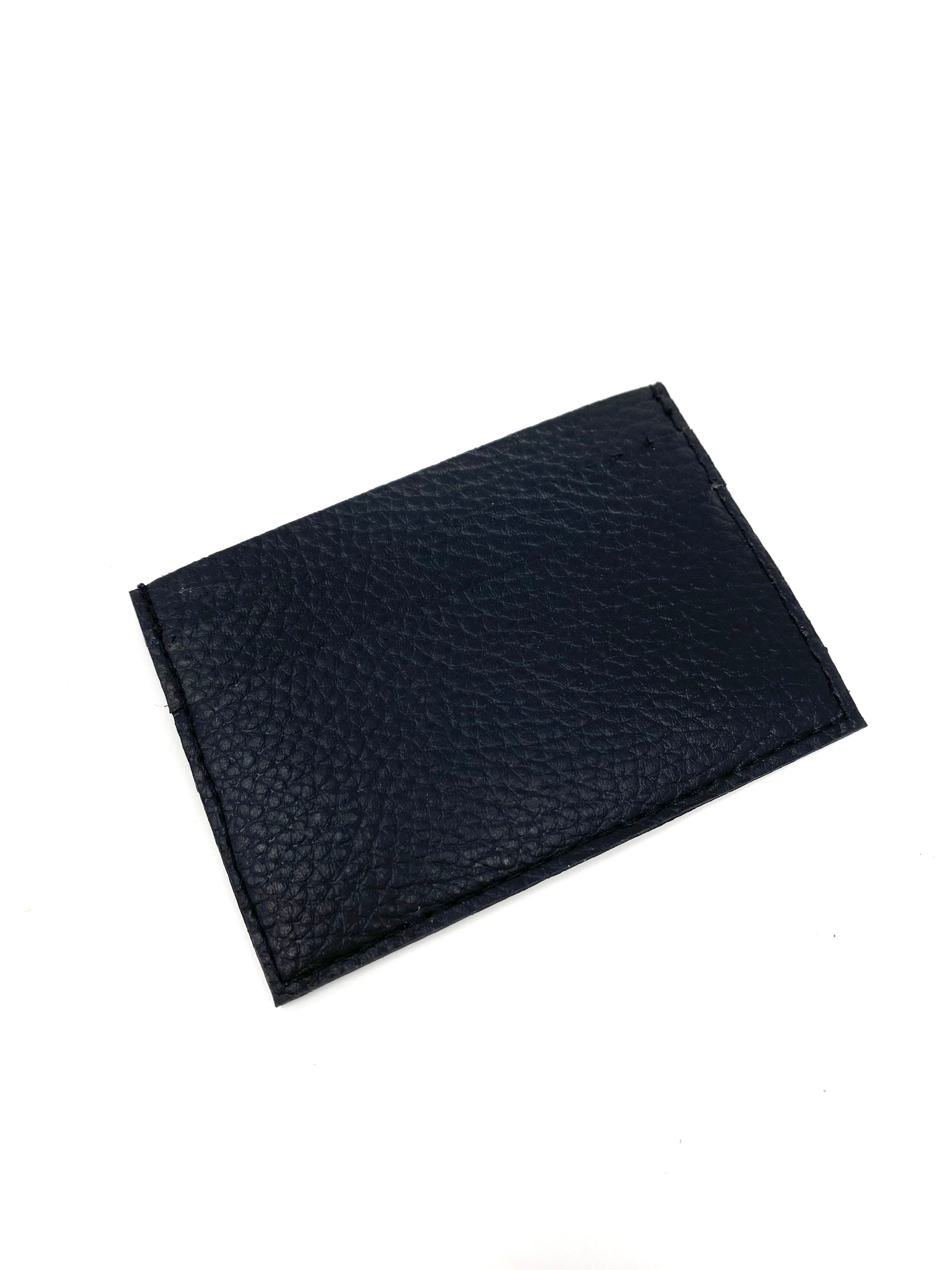 Boris Cardholder in Black Pebble from Novacas