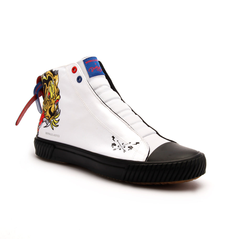 Women's Harajuku Ukiyo-E Tiger Canvas High Tops 94783-309