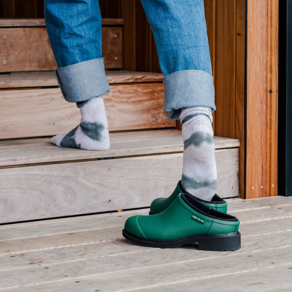 Billie Clog in Alpine Green from Merry People