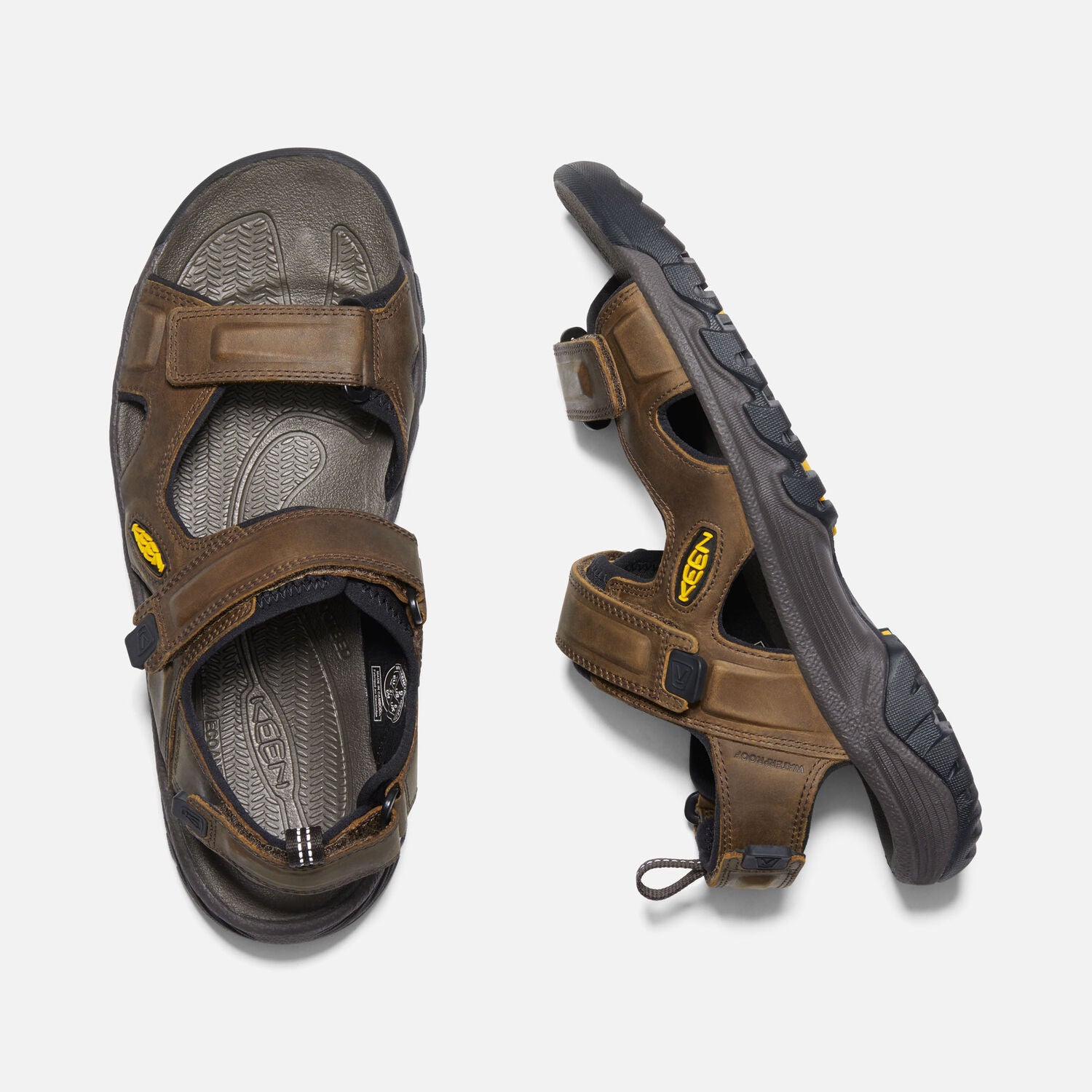 KEEN MEN'S TARGHEE III OPEN TOE SANDAL - BISON