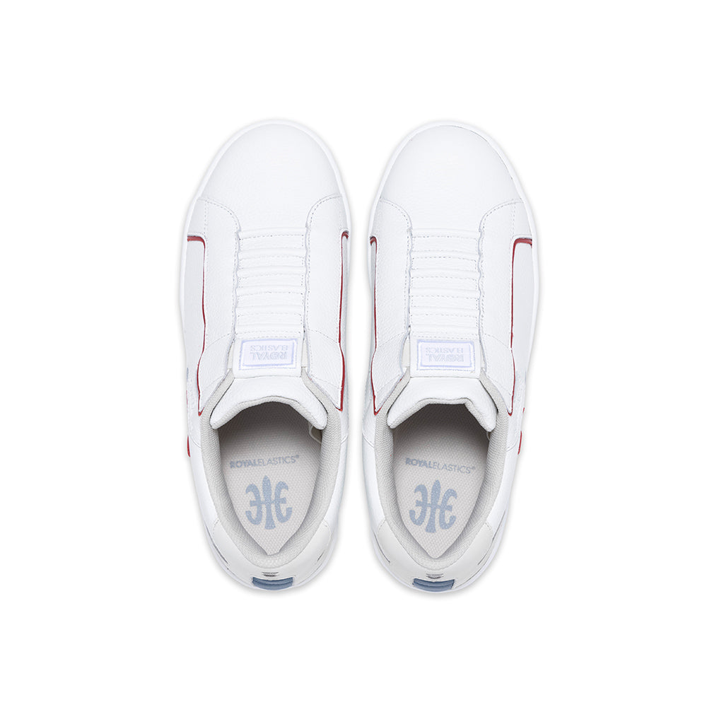 Men's Adelaide White Red Blue Leather Sneakers 02623-015