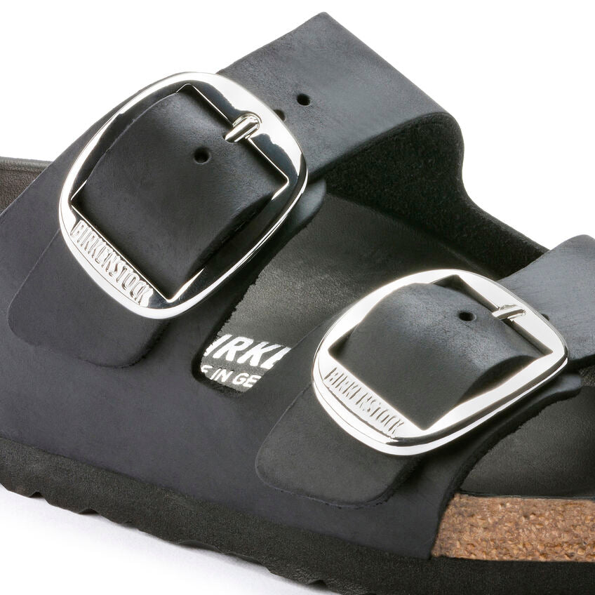 BIRKENSTOCK ARIZONA BIG BUCKLE - BLACK OILED LEATHER