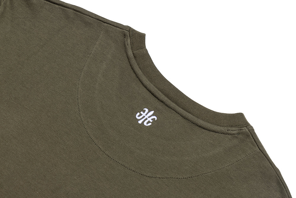 Unisex Logo Long T-shirt Army Green R37100-444