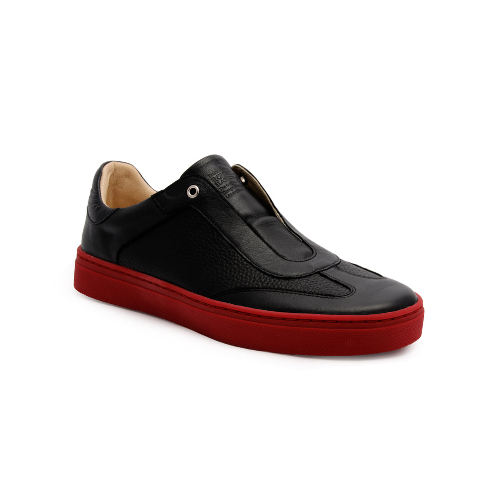 Men's Epiphany Black Red Leather Loafers 06284-991