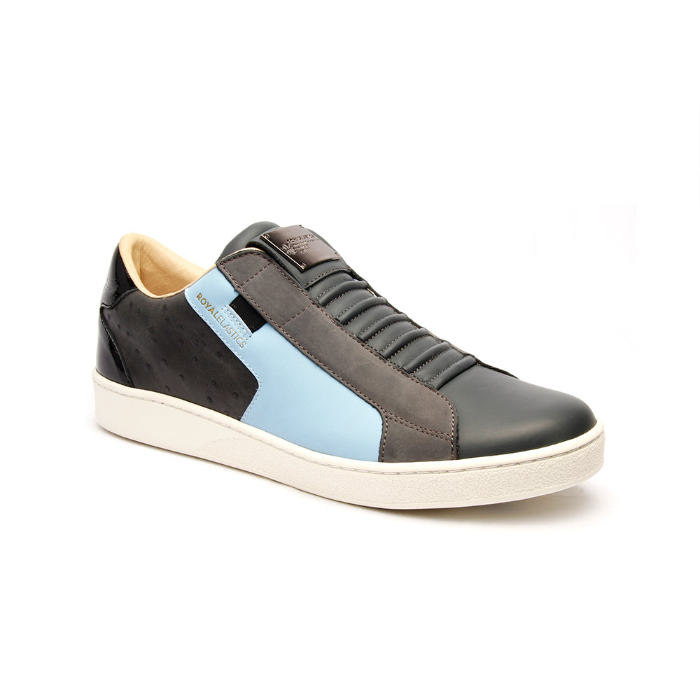 Men's Adelaide Castlerock Gray Blue Leather Sneakers 02684-885