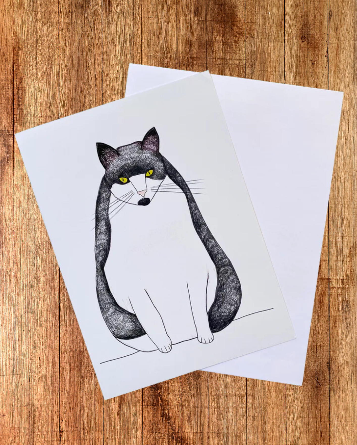 Adam Jones Cat Greeting Card from natchie