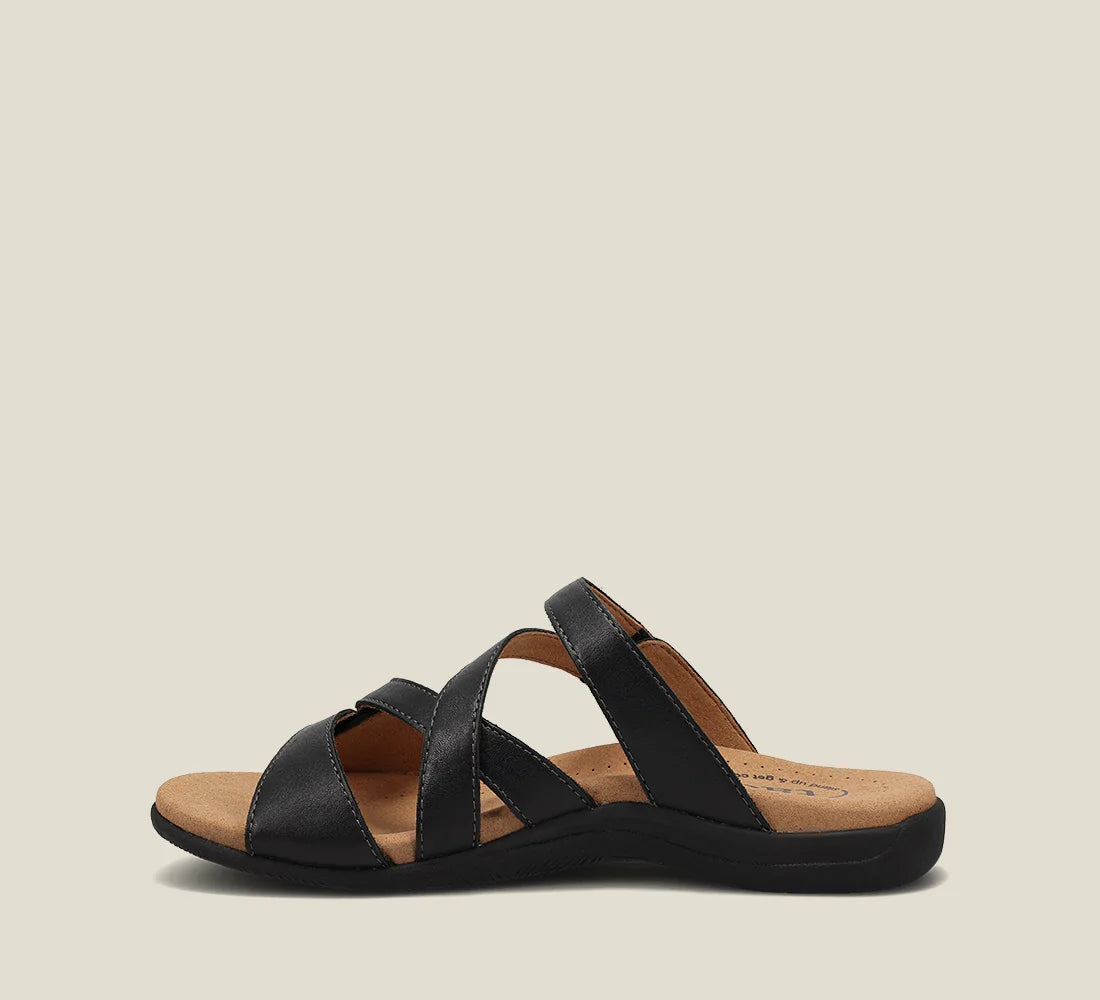 TAOS DOUBLE U SANDAL - BLACK