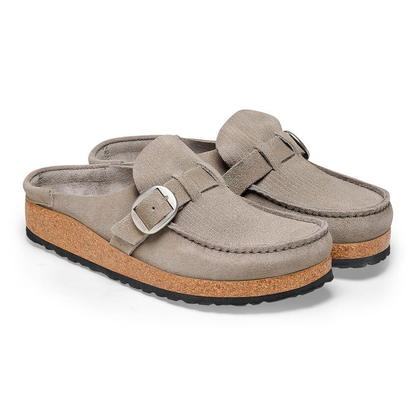 BIRKENSTOCK BUCKLEY SUEDE CORDUROY - STONE COIN