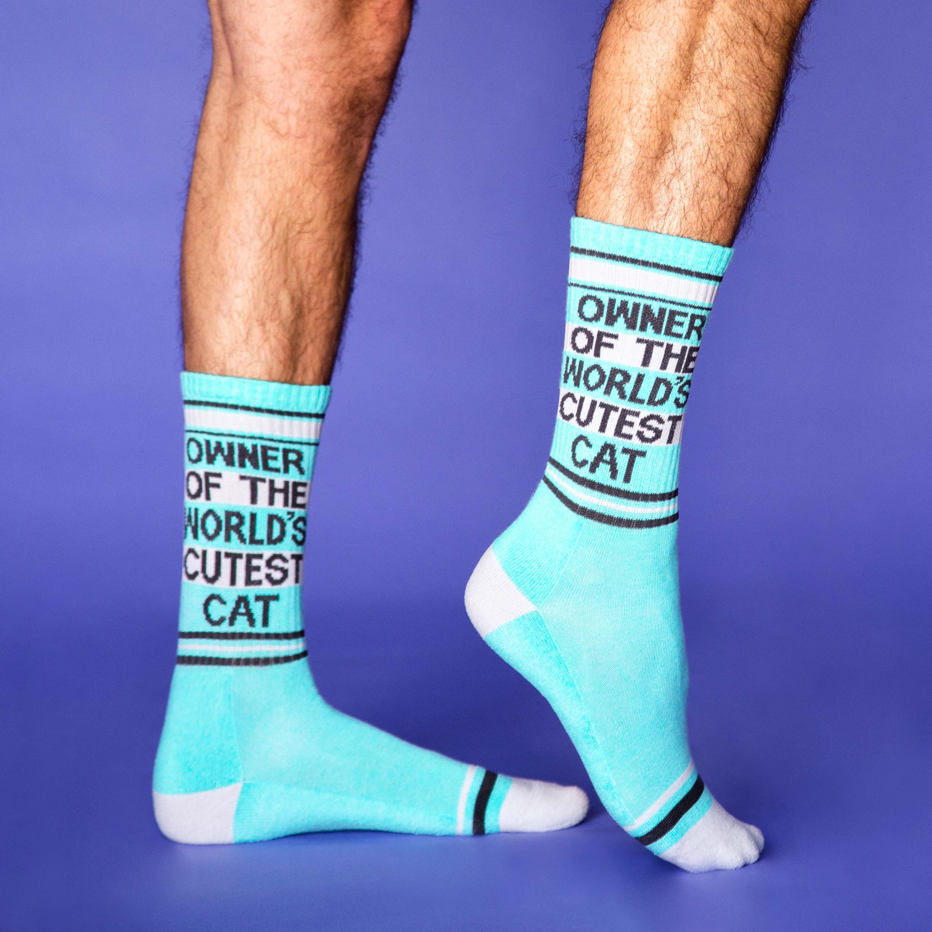 Owner of the World's Cutest Cat Socks from Gumball Poodle