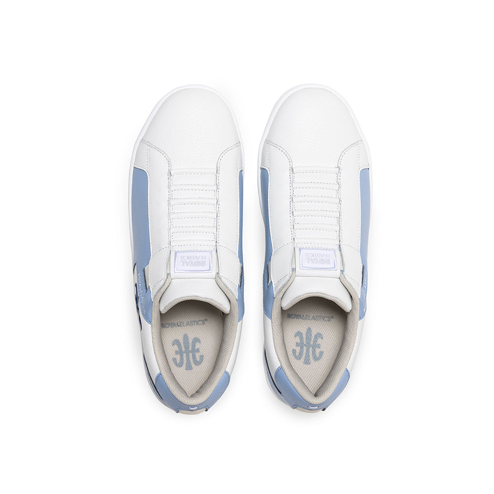 Men's Adelaide White Blue Leather Sneakers 02622-055