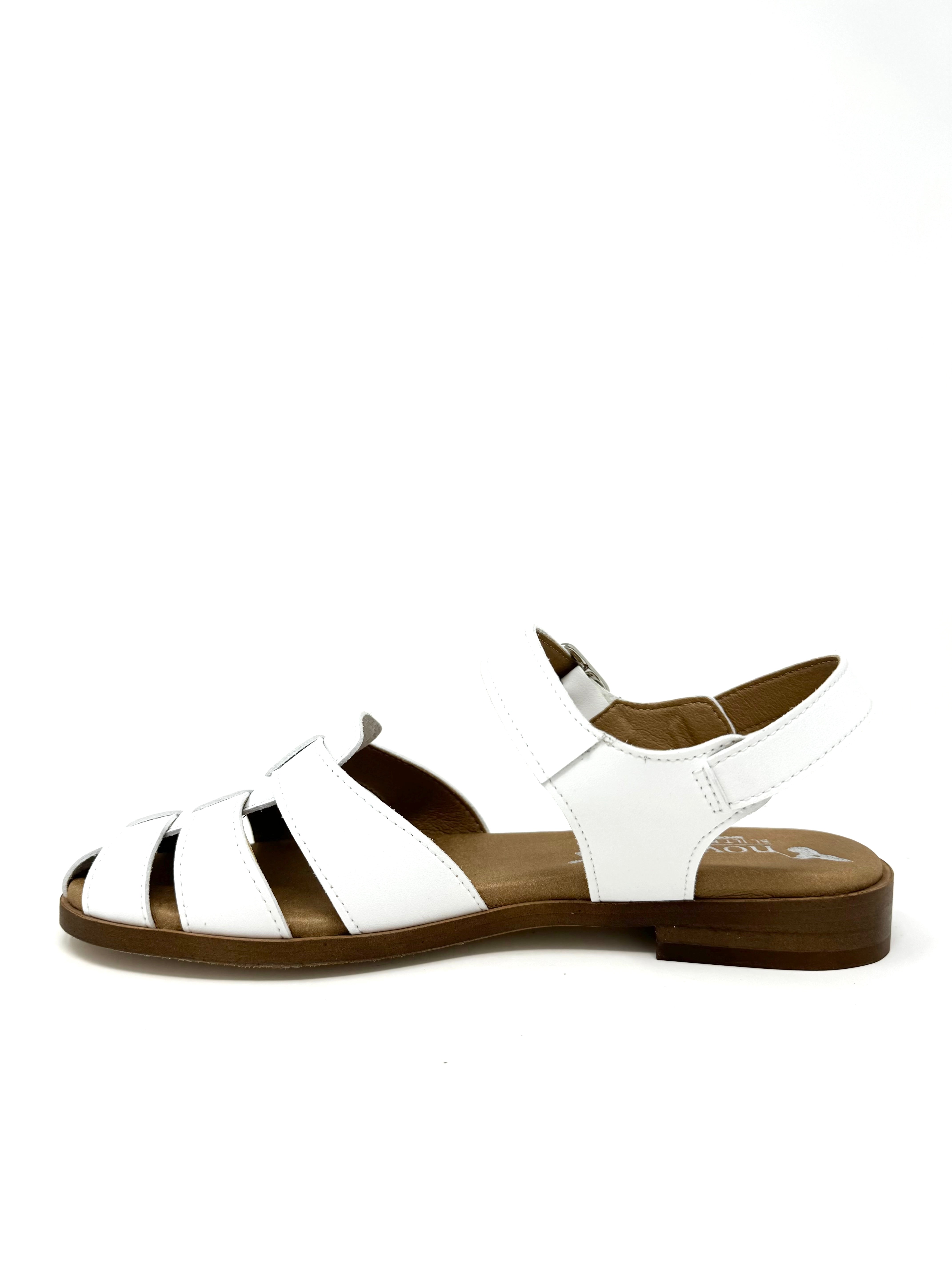 Frankie Sandal in White from Novacas