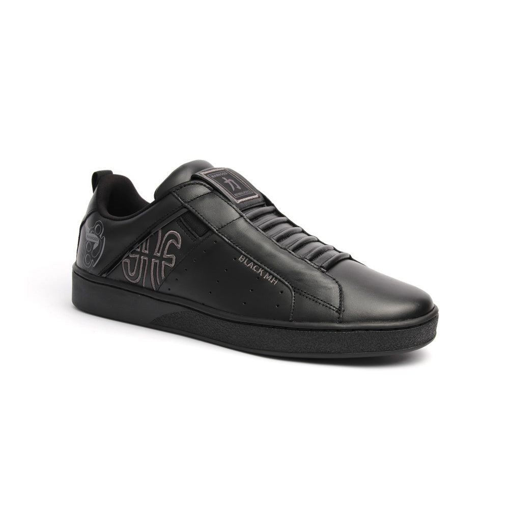 Men's Icon Manhood Black Leather Sneakers 02091-990